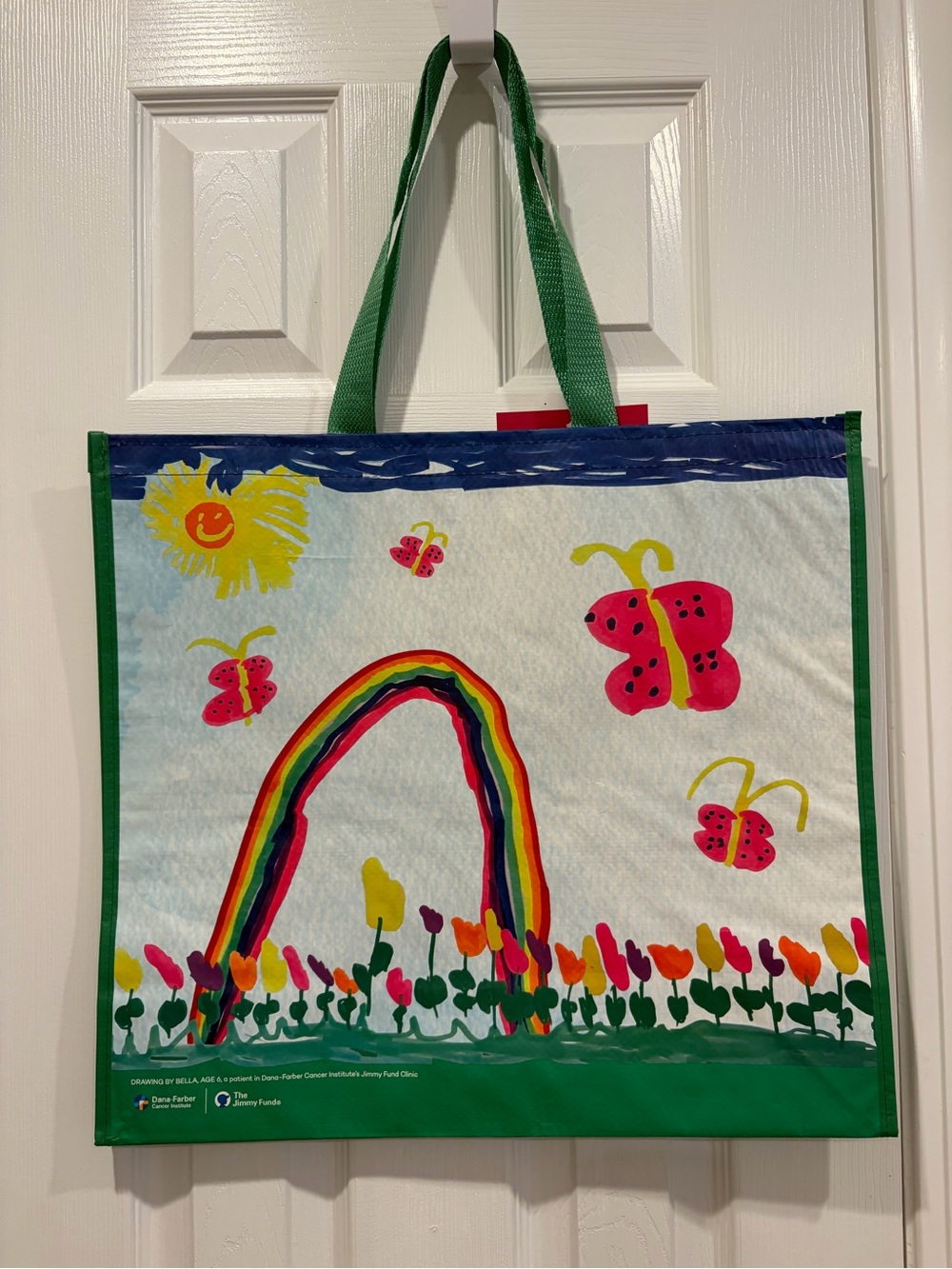 Homegoods/ TJ Maxx Kids Rainbow & Butterfly Reusable Tote Bag 🌈🦋🛍️